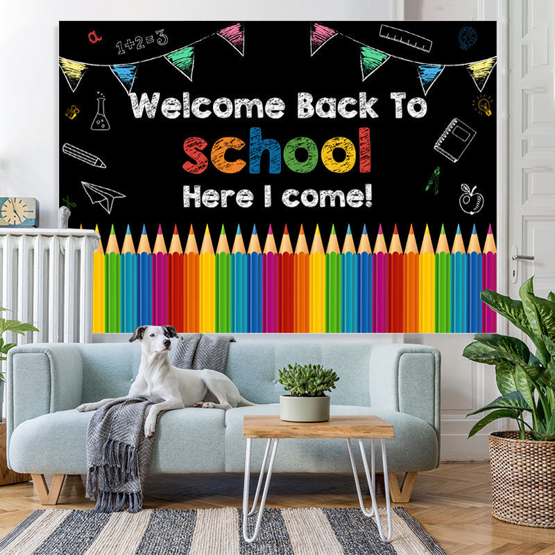 Lofaris Welcome Back to School Photoshoot Backdrop for Kids