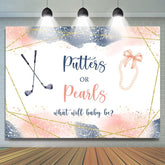 Lofaris What Will Baby Be Giltter Bokeh Backdrop for Shower