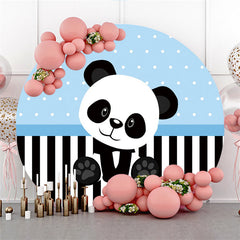 Pink Glitter And Diamonds Round Happy Grad Backdrop