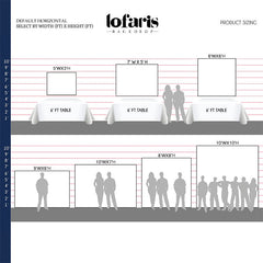 Lofaris White Personalized Backdrop for Photo Shoot