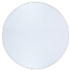 Lofaris White Polyester Round Backdrop Banner for Party Decoration