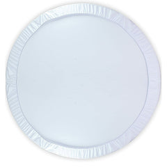 Lofaris White Polyester Round Backdrop Banner for Party Decoration