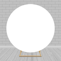 Lofaris White Round Backdrop Circle Background Covers for Party