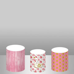 Lofaris White Swan And Flower Baby Shower Round Backdrop Kit