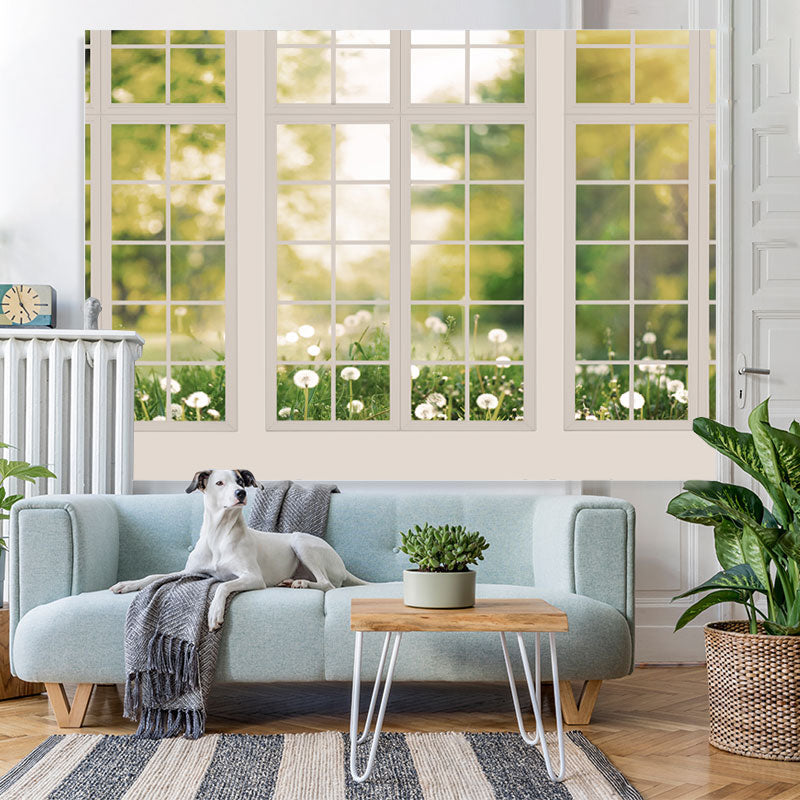 Lofaris White Window Flower Happy Birthday Backdrop For Girl