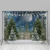 Lofaris Winter Christmas Tree Glitter Spot Photoshoot Backdrop for Kids