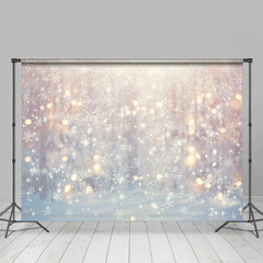 Lofaris Winter Snowflake Glitter Light Bokeh Backdrop For Party
