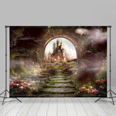 Lofaris Wonderland Castle Floral Forest Spring Backdrop