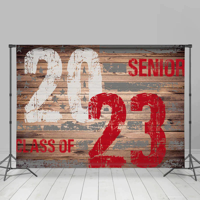 Lofaris Wooden Class Of 2023 Senior Celebration Backdrop