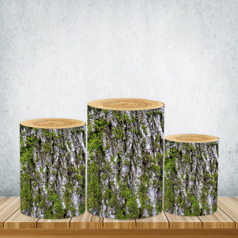 Lofaris Wooden Texture Cylinder Covers Of Various Designs For Party Decor