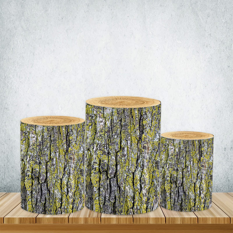 Lofaris Wooden Texture Cylinder Covers Of Various Designs For Party Decor
