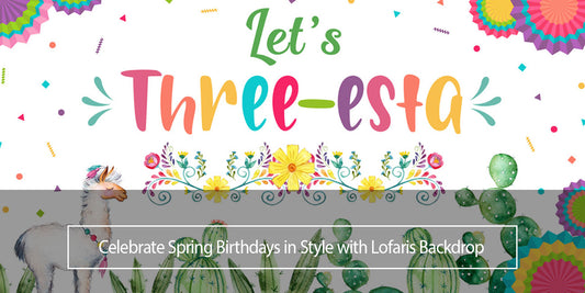 spring theme birthday backdrop for party - lofaris uk