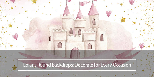 lofaris round backdrop for party event