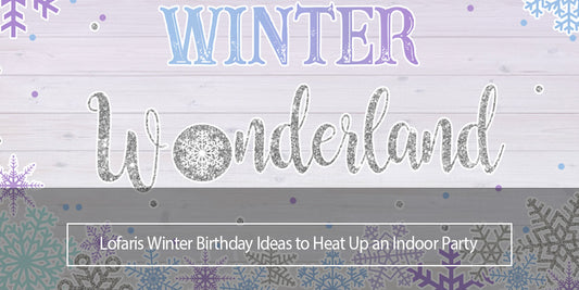 lofaris winter birthday backdrop ideas