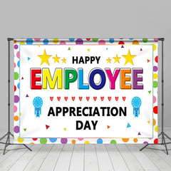 Lofaris Colorful Dot Happy Employee Appreciation Day Backdrop