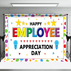 Lofaris Colorful Dot Happy Employee Appreciation Day Backdrop