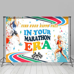 Lofaris Fine Your Happy Pace In Your Marathon Era Backdrop