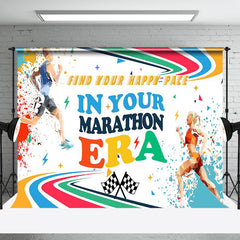 Lofaris Fine Your Happy Pace In Your Marathon Era Backdrop