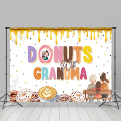 Lofaris Yellow Cream Donuts With Grandma Mothers Day Backdrop