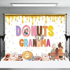 Lofaris Yellow Cream Donuts With Grandma Mothers Day Backdrop