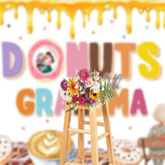 Lofaris Yellow Cream Donuts With Grandma Mothers Day Backdrop