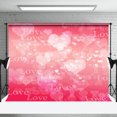 Lofaris Pink Romantic Heart Love You Valentines Day Backdrop