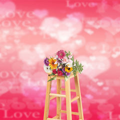 Lofaris Pink Romantic Heart Love You Valentines Day Backdrop