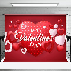 Lofaris Red Hearts Romantic Happy Valentines Day Backdrop