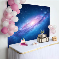 Lofaris Vibrant Cosmic Galaxy Backdrop with Swirling Nebula and Stars, Beautiful Space Background for Studio Photoshoot