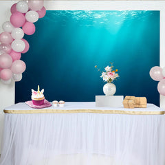 Lofaris Deep Blue Underwater Photography Backdrop with Sunlight Rays, Serene Ocean Background for Studio Photoshoot