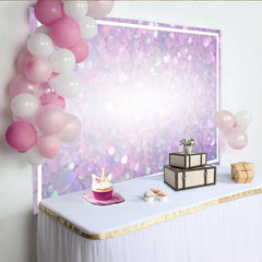 Lofaris Pastel Confetti Frame Backdrop, Purple and Pink Soft Texture Photography Background