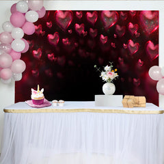 Lofaris Glowing Heart Arc Backdrop, Valentine's Day Luxury Photography Background