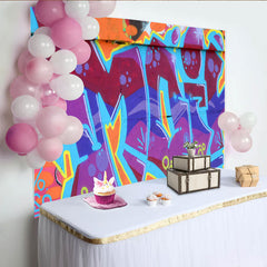 Lofaris Graffiti Wall Backdrop, Colorful Street Art Hip Hop Photography Background