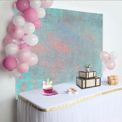 Lofaris Painted Blue and Pink Texture Backdrop, Abstract Canvas Photography Background, Creative Portrait Studio Prop