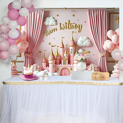 Lofaris Rustic Navy and Brown Balloon Arch Birthday Backdrop, Tan and White Photography Background, Boy Party Decor
