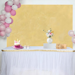 Lofaris Soft Yellow Abstract Textured Backdrop, Warm Plaster Photography Background, Professional Studio Prop
