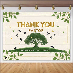 Lofaris Tree of Life Thank You Pastor Appreciation Backdrop, Church Event Party Decorations, Photography Background