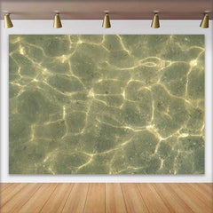 Lofaris Clear Shallow Water Sandy Beach Backdrop, Summer Ocean Sea Surface Party Decorations, Photography Background