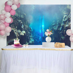 Lofaris Scuba Divers Underwater Trench Backdrop, Deep Sea Marine Adventure Party Decorations, Photography Background