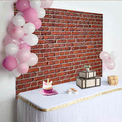 Lofaris Roter Ziegelwand-Hintergrund im rustikalen Stil, vielseitige Fotokulisse für Partys, Events und professionelle Porträts