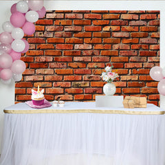Lofaris Realistischer roter Ziegelwand-Hintergrund, für Partys und Fotoshootings, robuste und vielseitige Fotokulisse