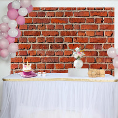 Lofaris Rote Ziegelwand Mauer Textur Rustikaler Hintergrund, für Fotostudio und Partys, professionelle Fotografie