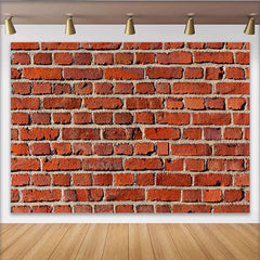 Lofaris Rote Ziegelwand Mauer Textur Rustikaler Hintergrund, für Fotostudio und Partys, professionelle Fotografie