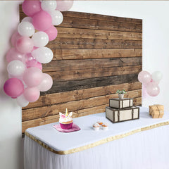 Lofaris Rustikaler Holzhintergrund mit Holzmaserung, Vintage-Holzoptik, ideal für Hochzeit Geburtstag