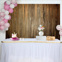 Lofaris Rustikaler Holzplanken-Hintergrund in Braun, Vintage-Holzoptik für Partys und Fotoshootings, vielseitige Fotokulisse