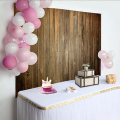 Lofaris Rustikaler Holzplanken-Hintergrund in Braun, Vintage-Holzoptik für Partys und Fotoshootings, vielseitige Fotokulisse