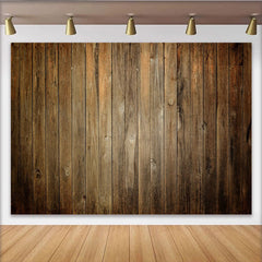 Lofaris Rustikaler Holzplanken-Hintergrund in Braun, Vintage-Holzoptik für Partys und Fotoshootings, vielseitige Fotokulisse