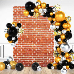 Lofaris Classic Red Brick Wall Backdrop, Realistic Brick Texture for Industrial Style Portrait