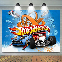 Lofaris Race Car Baby Boy Birthday Party Backdrop
