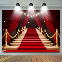 Lofaris Movie Night Star Red Carpet Birthday Party Backdrop